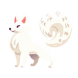 Image of White Kitsune pet